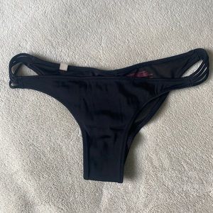 Victoria's Secret Cheeky Bikini Bottoms Black M